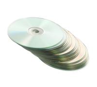 ABOOFAN DIY Bird Abandoned CD Discs 30pcs Silver Plastic Portable Hanging on Fruit Trees and Porches for Bird Scaring