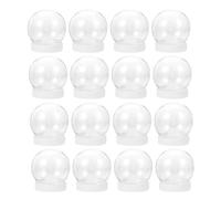 ABOOFAN Diy Snow Globe Kit, 24Pcs 270ml Christmas Water Globe Clear with Screw Off Cap Halloween Empty Plastic Snow Globe Clear Fillable Globe Winter Diy Craft L