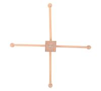 ABOOFAN DIY Wooden Mobile Frame for Nursery Crib Montessori Mobile Arm with Wind Chime Holder for DIY Crafts Boho Nursery Décor