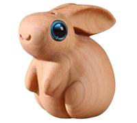 ABOOFAN DIY Wooden Rabbit Keychain Pendant Compact Bunny Ornament for Bag Car Necklace and Bracelet Accessories Craft Gift for Women and Holiday Decoration