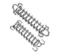 ABOOFAN Dog Leash Bungee Spring Shock Absorber 2Pcs 304 Stainless Steel Heavy Duty Medium Large Size for Hiking and Camping Pets