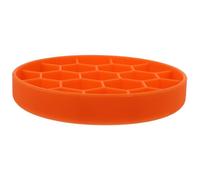 ABOOFAN Dog Silicone Slow Feeder Bowl Medium Orange Non-Slip Design for Puppies and Dogs to Avoid Overeating