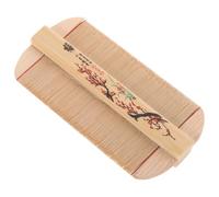 ABOOFAN Double Sided Bamboo Comb for Pet and Cat Grooming, Fine Tooth Vintage Style, Gentle on Scalp, Dual Functionality for Dandruff Removal and Hair Massage