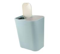 ABOOFAN Double Trash Bin Kitchen Waste Bin Lid White Dual Compartment Dust Bin for Living Room Office Bathroom