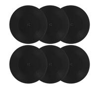 ABOOFAN Drink Coasters and Coffee Table Protection with Nonslip Bottom Retro 6pcs and Comfortable Hand Feel, Black Abs Material Cup Coasters for Home Decorative Pieces