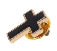 ABOOFAN Easter Cross Brooch Pin for Believers, Copper Material with Golden Tone, Gender Neutral and Secure Fit, for Casual Occasions and Church Events