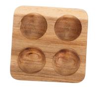 ABOOFAN Egg Tray Elegant Wooden Designed to Hold Multiple Eggs Square Hen Rack with Versatile Storage Features for Refrigerator and Kitchen Countertop for Home and Dining Room Use
