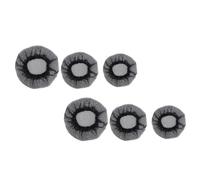 ABOOFAN Elastic Mesh Hair Bun Net 6Pcs Black Polyester Hair Snood Elastic Band Design for Women Ballet Dancers Keeps Fixed for Formal Occasions and Dancing