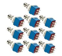 ABOOFAN Electric Guitar Effects Pedal Metal Construction 3pdt 10pcs Guitar 9-pin True Bypass Stomp Box Foot Switch and for Accessories Bass Amplifier