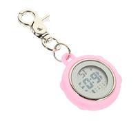 ABOOFAN Electronic Digital Pocket Watch for Nurses Pink Clip-on Keychain Nurse Fob Small Lightweight Design for Healthcare Professionals