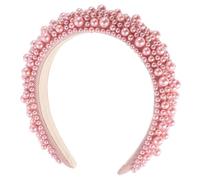 ABOOFAN Elegant Pearl Headband for Women with Lightweight Comfortable Design, Baroque Style Hair Accessory for Makeup Use and Parties