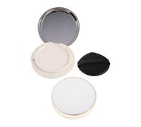ABOOFAN Empty Cushion Foundation Container Portable Refillable Plastic Powder Puff Case with Mirror and Sponge Puff 2pcs Prevents Shaking and Minimizes Oxidation for Daily Use