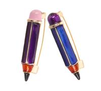 ABOOFAN Enamel Pencil Brooch Pin Alloy Material for Teachers and Students 2pcs with Bright Enamel, Easy and Safe Attachment, for Graduation, Back-to-school, and Classroom Celebrations