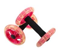 ABOOFAN Exercise Training Wheel Core Trainer Roller Belly Wheel Pp Sponge Pink Smoother Rolling Synchronized Dualhand Grip for Men Women At-home Exercise Living Room