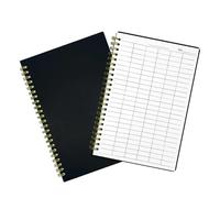 ABOOFAN Expense Log Book and Horizontal Grid Pages for Financial Record-keeping 2pcs Income Expense with Sturdy Pp Cover in Offices and Homes