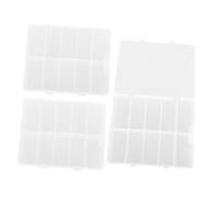 ABOOFAN False Nail Box Fake Nail Organizer 3Pcs 12.5X10Cm PP Storage Case with Hinged Lid Beauty Personal Care Accessory