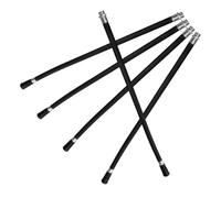 ABOOFAN Fireman Nozzle Hose 5Pcs Flexible Water Pipe 8Kg Iron Head for Home Emergency and Garden Use