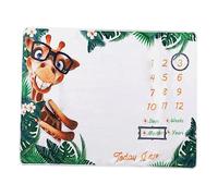 ABOOFAN Flannel Blanket for Girl Memory Blanket and Includes Keepsake White for Photo Sessions