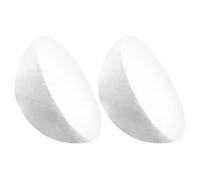 ABOOFAN Floral Balls 2pcs Polystyrene Foam Half Spheres White 7 Inch Lightweight Versatile Base for Centerpiece Decoration and Wedding Crafts for Multiple Use DIY Projects