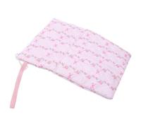 ABOOFAN Floral Pattern Book Sleeve Cover for A5 Books and Stationery, Dustproof Polyester Protective Pouch with Zipper, Front Pocket, Wide Opening, Easy to Carry for Travel and Library