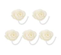 ABOOFAN Flower Tetrapanax Artificial Sticks Diffuser with 5pcs Flameless Papyriferus and Cotton Flower Heads, No Electric Power Required Aromatherapy for Air Freshener Office and Bedroom