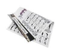 ABOOFAN Flute Chord Chart Practical Training Guide for Beginners Durable Reference Tool for Classroom Practice and Home Use Flute Fingering Guide for Easy Learning