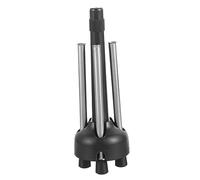 ABOOFAN Foldable Black Wind Instrument Holder for Saxophone and Clarinet, Portable Sturdy Metal and Abs Floor or Table Stand, for Flute Collectors