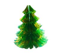 ABOOFAN Foldable Christmas Mini Tree Ornaments Plastic Green Desktop Decoration for Home Party Craft Display Mini Garden
