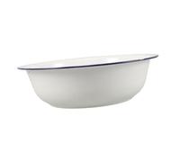 ABOOFAN Foldable Enamel Foot Bath Tub with Edges Large Capacity Portable Foot Soaking Basin for Home Beauty Salon and Hotel Use Spa Soak Basin