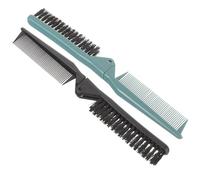 ABOOFAN Folding Comb Double Use Comb 2Pcs 21.20X2.30X0.50Cm Portable Hair Brush for Straight Curl Men Man Style Delicate Design Hairstyle for Home and Barber Use