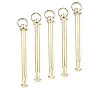 ABOOFAN Folding Hand Fan Shaft Rivets Repair Kits, 5 Sets Handheld Fan Shaft Replacement Fastener for Handmade Fans Bamboo Paper Fans Cloth Fan Accessories