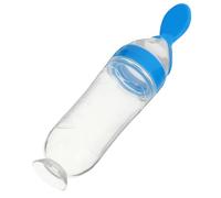 ABOOFAN Food Feeder Silicone Spoon for Boy Girl Months Suction Base Feeding Utensil Flexible and Gentle Design for Weaning and Teething Relief Non Tipping and Easy to Clean