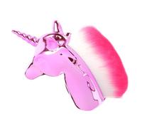 ABOOFAN Foundation Makeup Brush Golden Colour Creative Cartoon Shape Easy to Hold Powder Brush with Plastic and Artificial Fiber for Women and Girls for Daily and Professional Use