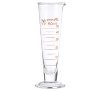 ABOOFAN Glass Measuring Cup with Round Base Transparent Laboratory Beaker with Raised Graduations Heat Resistant Chemical Resistant Liquid Measure Cup for Precise Reading 1 X Measuring