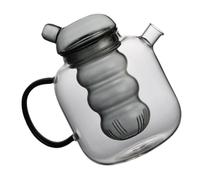 ABOOFAN Glass Tea Pot Kettle with High Borosilicate Glass Inner Liner Gray Loose Leaf Teapot for Home Use Heat-Resistant Strainer Tea Kettle Suitable for Brewing