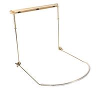 ABOOFAN Golden Metal Harmonica Neck Holder for Performance and Practice Sessions, Stable Harmonica Harp Rack with Quick Attachment for Mouth Organ Musicians