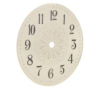 ABOOFAN Golden Wall Clock Face Metal DIY Round Clock Dials Replacement 14 inches Digital Clock Panel with Mounting Holes for Home Office