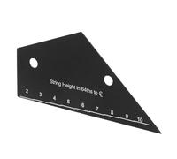 ABOOFAN Guitar String Action Gauge Ruler for Acoustic Electric Bass Guitars Professional String Height Measuring Tool with Multiple Scales