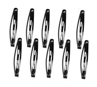 ABOOFAN Hair Accessories Black and for Handwork Craft Simple Styled Hair Clips 60pcs Drop-shaped Made of Alloy, Securely Attached Can be Decorated Birthday Use