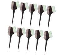 ABOOFAN Hair Dyeing Comb and Brush Set 10pcs White Bristle Straight Handle Hair Coloring Tools for Salon and Home Hairdressers Compatible