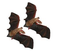 ABOOFAN Halloween Bats Halloween Party Decorations 2Pcs Simulated Bat Models Realistic Halloween Glow Bat