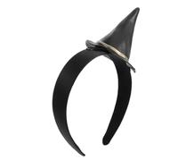 ABOOFAN Halloween Witch Hat Headband and Adults, Classic Black Adjustable Form Pu Pvc Material, Comfortable Fit Halloween Accessory for Holiday Party and Cosplay
