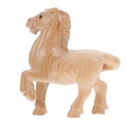 ABOOFAN Hand Carved Wooden Horse Figurine Chinese Year Zodiac Decor for Office Desktop Motivational Symbol of Success Determination Craftsmanship for Home Aesthetic