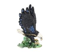 ABOOFAN Handmade Eagle Diamond Enamel Painted Eagle Ornament Desktop Home Decor Crafts Creative Tabletop Adornment for Living Bedroom