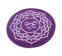 ABOOFAN Handmade Singing Bowl Mat in Purple Cotton Cloth for Buddha Hall, Portable and Wear-resistant Meditation Sound Bowl Cushion with Buddhism Art Craft Style