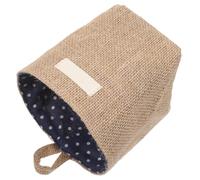 ABOOFAN Hanging Storage Bag Small Jute Basket with Striped Design for Flower Pots Cosmetics Toys Organizing Wall Mount