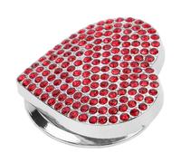 ABOOFAN Heart-shaped Car Ignition Button Cover Zinc Alloy Rhinestone Protection Sticker Push to Start Engine Switch Decoration Compatible with Vehicles Easy Adhesive Installation