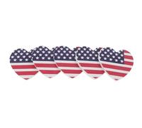 ABOOFAN Heart-Shaped Double-Sided Nail File Buffer Block with USA Flag Print, Manicure Polishing and Smoothing Tool for Acrylic and Natural Nails, Fingernail Buffer File for Home and Salon