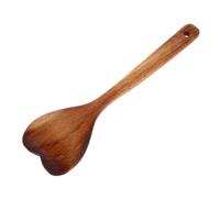 ABOOFAN Heart Shaped Wooden Spoon Acacia Cooking Utensil with Comfortable Grip Multi-Functional Stirring Serving Tool for Kitchen Unique Heart Design