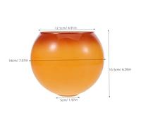 ABOOFAN Heat-Resistant Glass Globe Hanging Lamp Shade Double Hole Round Ball Pendant Replacement Smooth Soft Light Emission for Dining Restaurant Decorative Lamp Cover